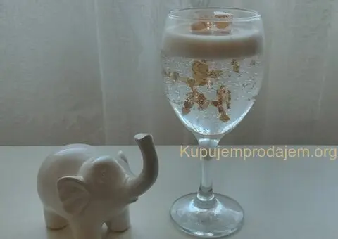 Ručna dekorativna sveća od gel voska unikat - 2/4