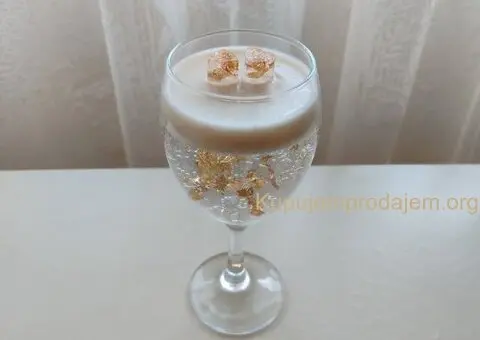 Ručna dekorativna sveća od gel voska unikat - 3/4