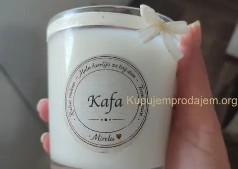 Ručno rađena mirisna sveća od soja-kokos voska - 2/2