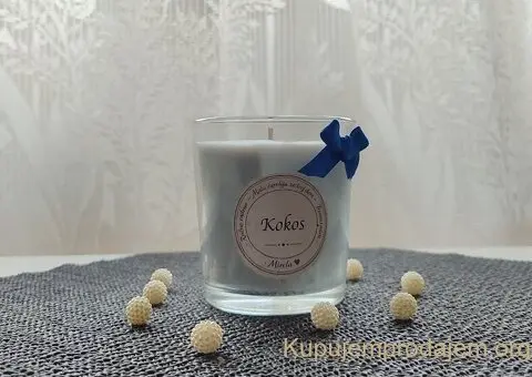 Ručno rađena mirisna sveća od soja-kokos voska - 2/2