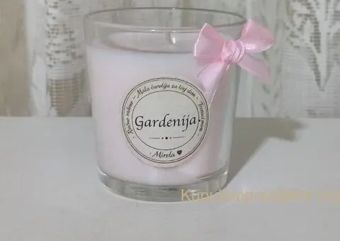 Ručno rađena mirisna sveća od soja-kokos voska - 2/3