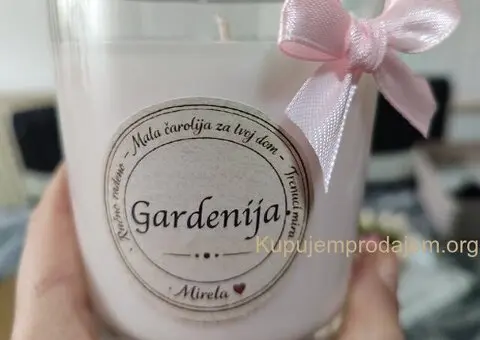 Ručno rađena mirisna sveća od soja-kokos voska - 3/3