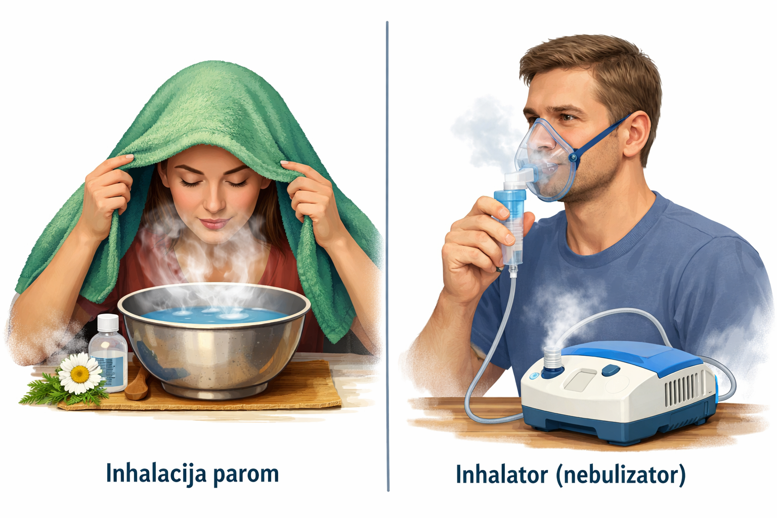 Inhalacija parom: najbolje biljke protiv sinuzitisa